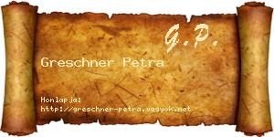 Greschner Petra névjegykártya